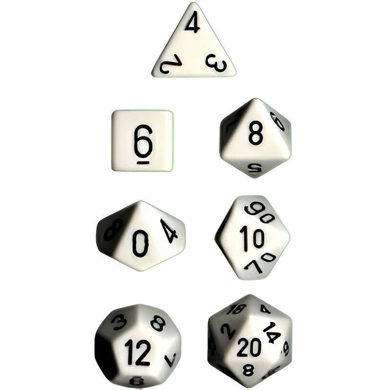 CHESSEX Chessex Opaque - White/Black CHESSEX