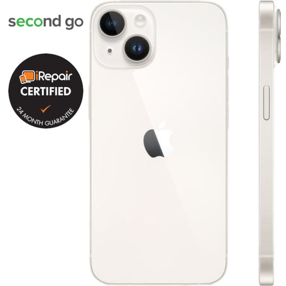 Μεταχειρισμένο Apple iPhone 14 256GB Starlight second go Certified by iRepair image 3