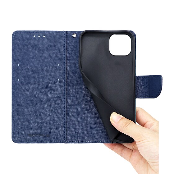 Θήκη Apple iPhone 14 - Sonique Trend Book -  Βεραμάν/Σκούρο Μπλε image 3