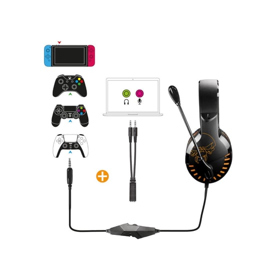 Gaming Headset Spirit of Gamer PRO-H3 - Μαύρο/Πορτοκαλί image 3