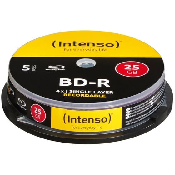 Δίσκοι BLU-RAY BD-RW Intenso 25GB 5 τεμάχια image 0