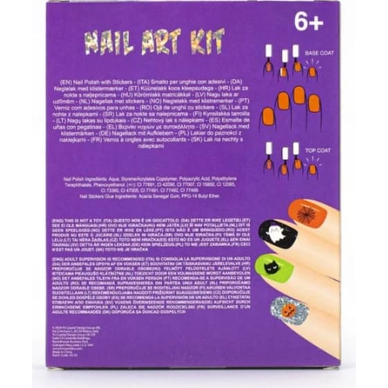 Σετ 4 Βερνίκια Νυχιών και 50 Αυτοκόλλητα Tri-Coastal Nail Art Collection Halloween image 2