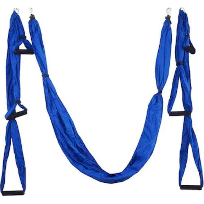 KEPEAK Πανί Aerial Yoga Anti-Gravity Kepeak με Λαβές από Μετάξι - Μπλε