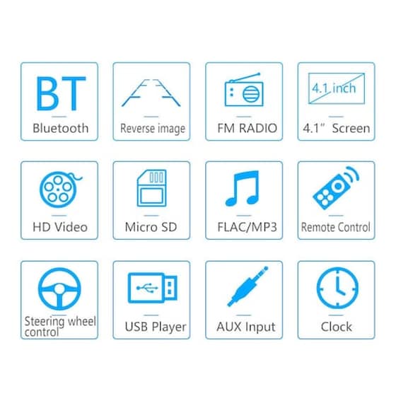 Multimedia Οθόνη Αφης Αυτοκινήτου Με 2 Usb image 1