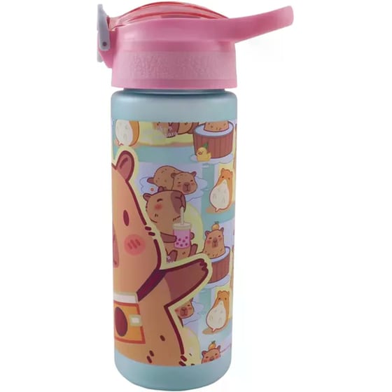 Παγούρι Gim με Καλαμάκι Capybara Happy Life 600ml image 2