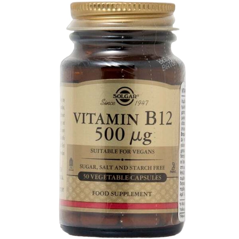 Solgar Vitamin B12 500μg - 50 κάψουλες