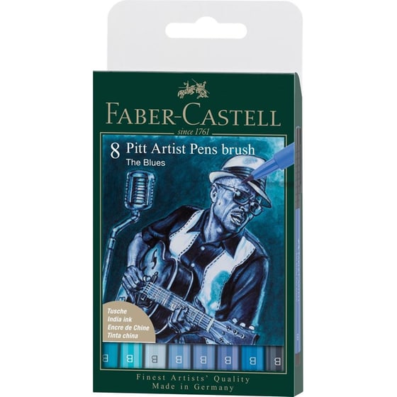 Σετ Μαρκαδόροι Faber-Castell Pitt Artist Pen Brush India 8 Τεμάχια - (167173) image 0
