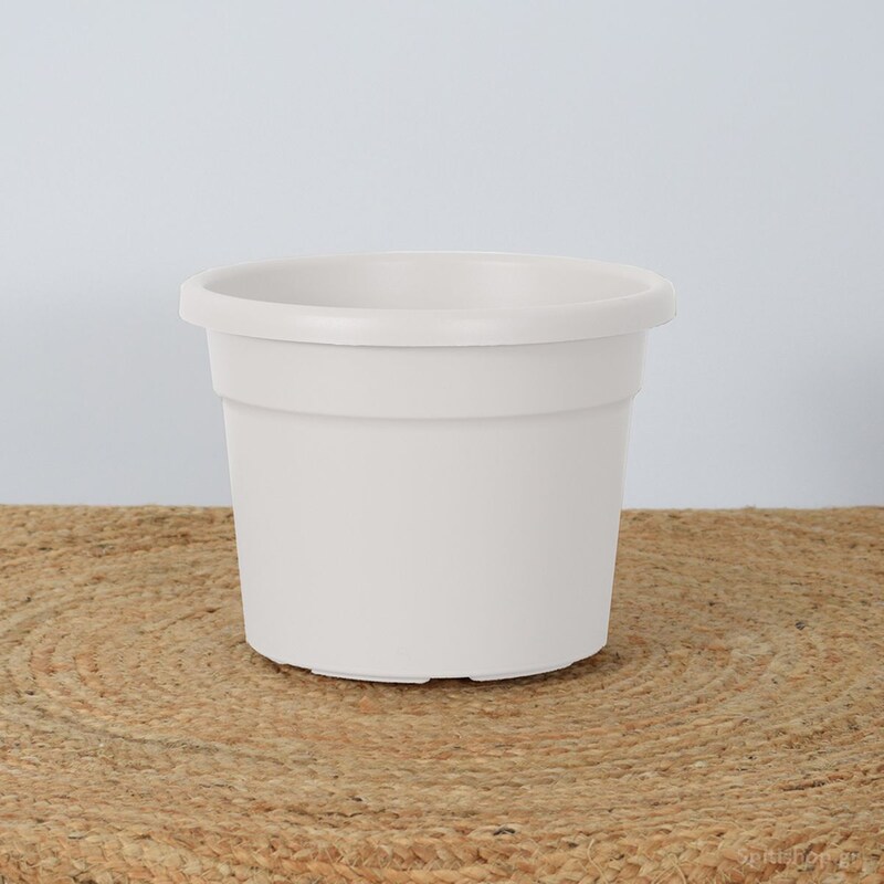 Γλάστρα Viomes Cylindro Πλαστικό 5.5lt - Γκρι/Μπεζ