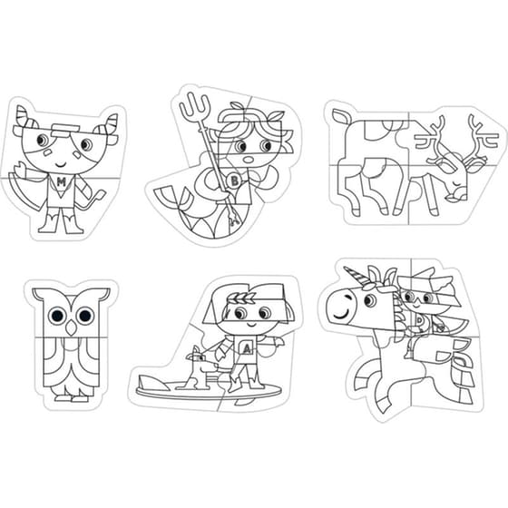 Παιδικό Παζλ Oddy At Sea Supermythos (2/3/4 Κομμάτια) image 1