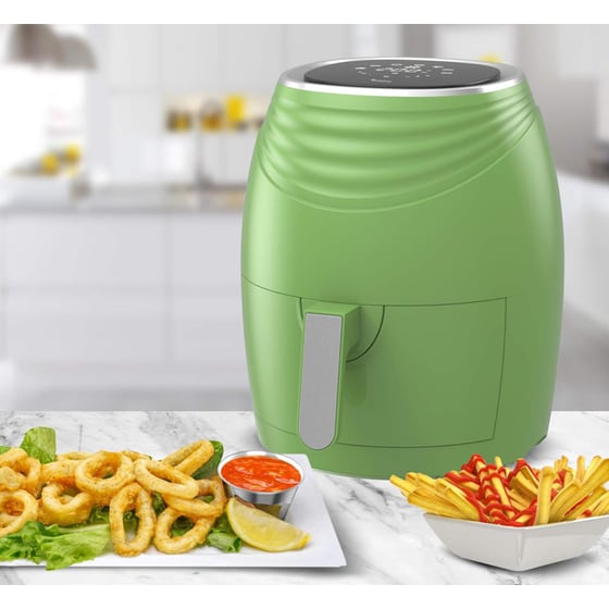 TURBOTRONIC TT-AF11D με Αποσπώμενο Κάδο 1200 W 3.5 L Πράσινο Φριτέζα Αέρος image 5