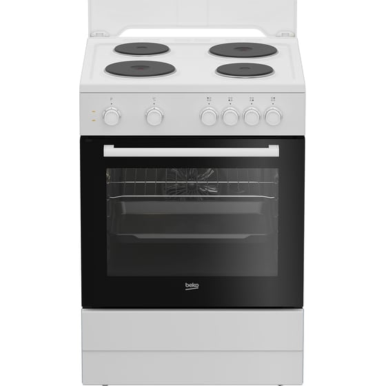 BEKO FBE66000WD 66 Lt Λευκό Ηλεκτρική Κουζίνα Εμαγιέ image 0