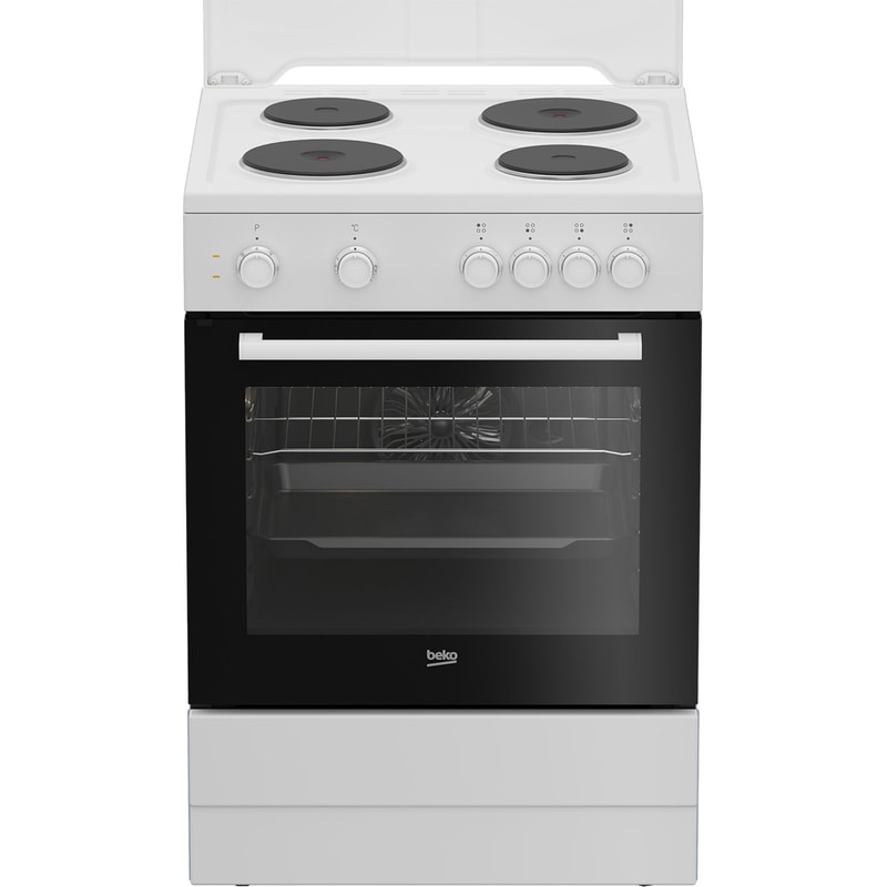 BEKO FBE66000WD 66 Lt Λευκό Ηλεκτρική Κουζίνα Εμαγιέ