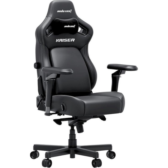Καρέκλα Gaming Anda Seat Kaiser 4 V2 XLarge με 6D Μπράτσα από Δερματίνη - Μαύρη image 0