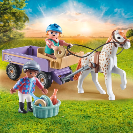 PLAYMOBIL® Horses of Waterfall Άλογο με άμαξα (71496) image 3