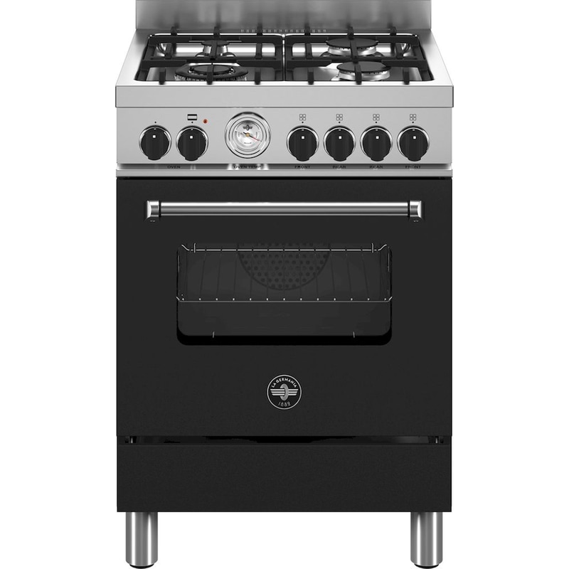 LA GERMANIA AMN664GNET(GPL) 56 Lt Μαύρο Κουζίνα Υγραερίου