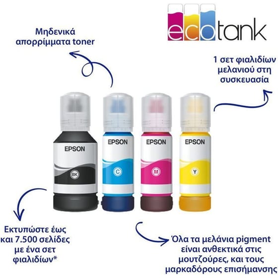 Epson EcoTank L6550 Εγχρωμο Πολυμηχάνημα Inkjet A4 με WiFi, Ethernet, ADF, Duplex Print, Duplex Scan, FAX (C11CJ30402) image 1