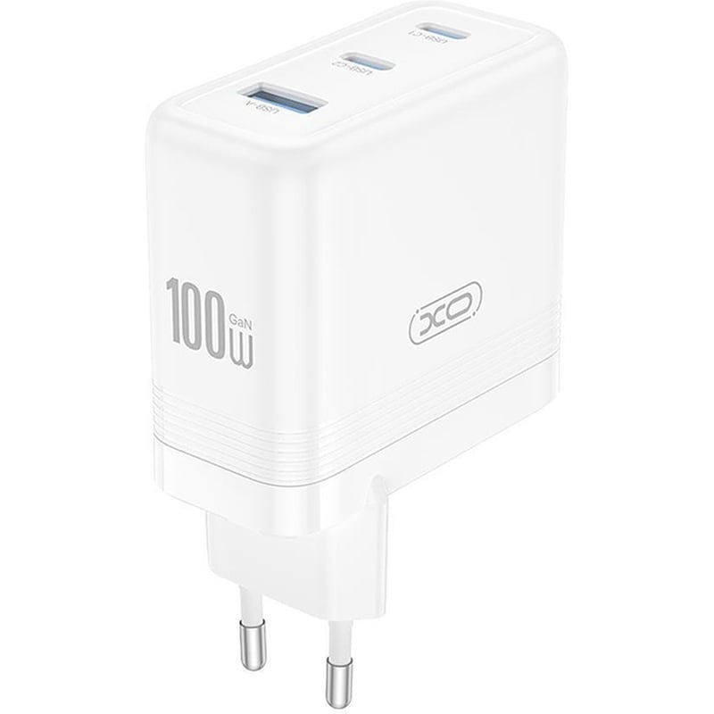 Φορτιστής Πρίζας XO CE35 χωρίς Καλώδιο USB-A 2x USB-C 100W PD Quick Charge 3.0 - Λευκό