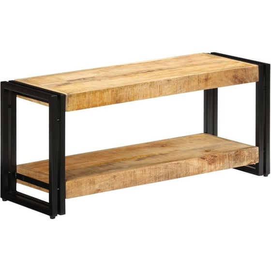 Έπιπλο Τηλεόρασης VidaXL από Ξύλο 90x30x40cm - Καφέ/Μαύρο image 8