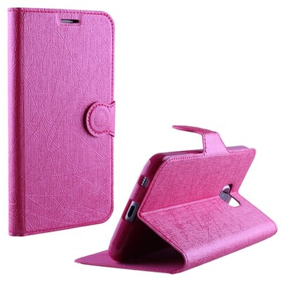 Θήκη Samsung Galaxy Αce 4 - Volte-Tel Line Leather TPU Book - Ροζ image 0