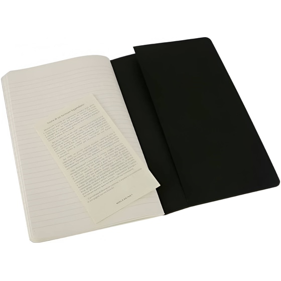Σημειωματάριο Moleskine Large Cahier Journal Ριγέ Μαύρο (3 Τεμάχια) image 2