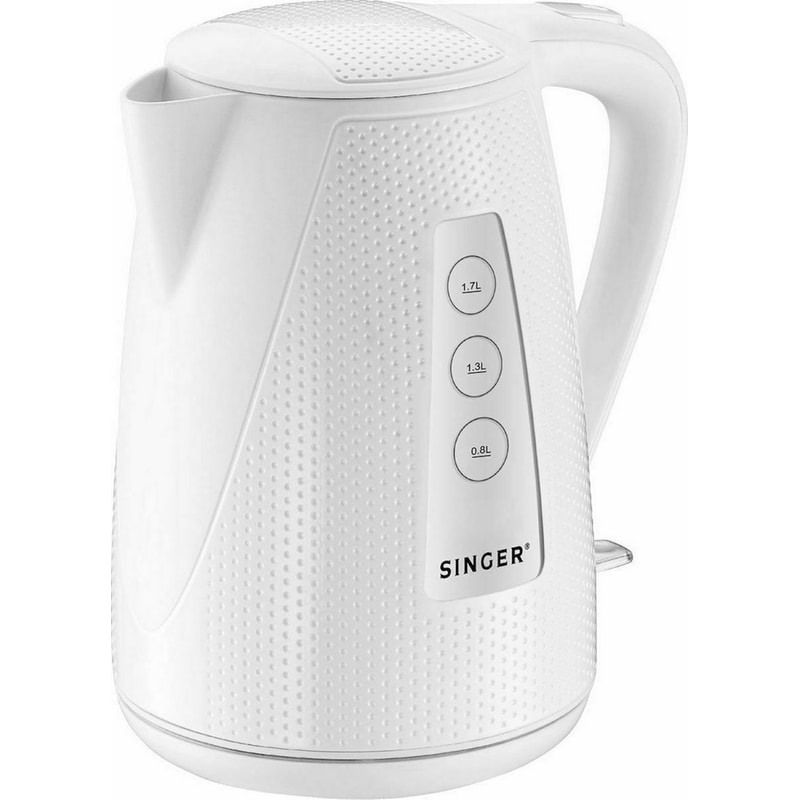 SINGER Βραστήρας SINGER SWK-WH-800DOTS 2200 W 1.7 L Λευκό