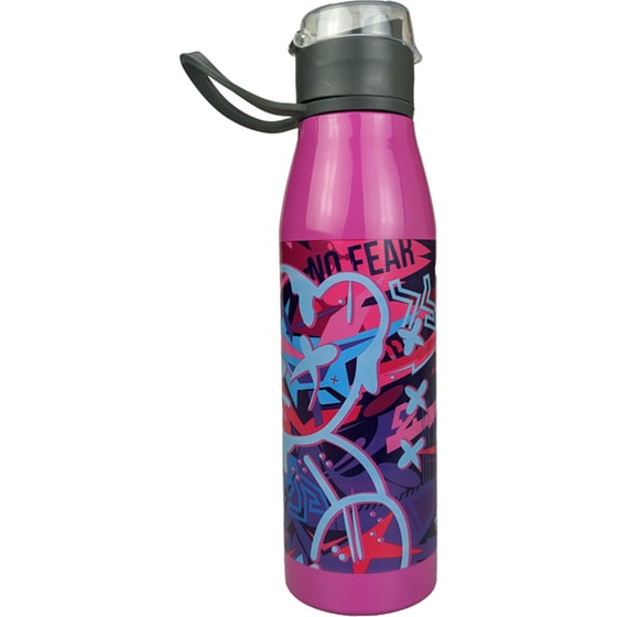 Παγούρι Back me up No Fear 600 ml Ανοξείδωτο Ατσάλι (1 τεμάχιο) image 3