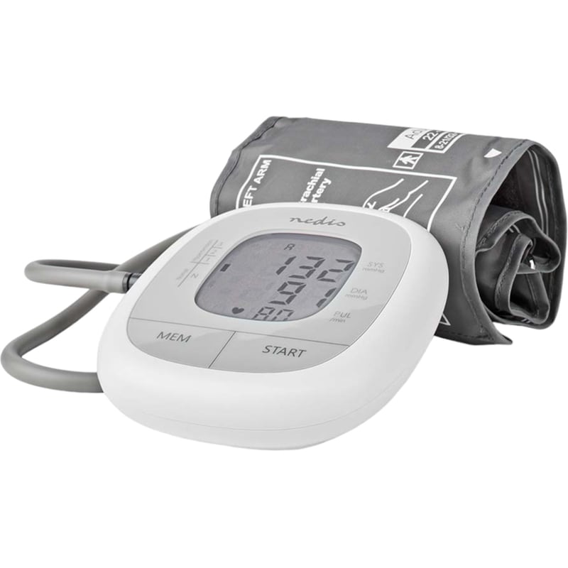 NEDIS Ψηφιακό Πιεσόμετρο Μπράτσου NEDIS HCBL400WT με Aνίχνευση Aρρυθμίας Λευκό