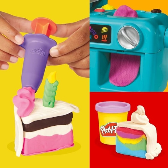 Hasbro Play-Doh Super Slice Cake Playet (G0497) image 11