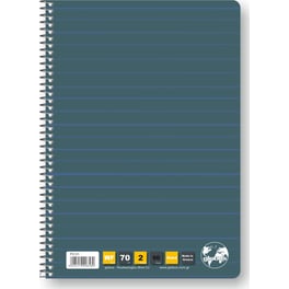 Τετράδιο Σπιράλ Globus Folio 17x25 2 Θεμάτων 60 Φύλλων (1 Τεμάχιο)