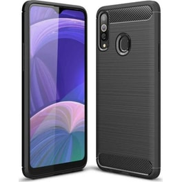 Θήκη Samsung Galaxy A20s - Ancus Carbon Series - Μαύρο