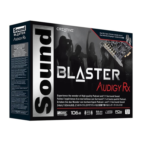Κάρτα ήχου Creative Sound Blaster Audigy RX 7.1 PCIe (70SB155000001) image 3