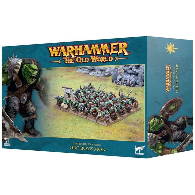 GAMES WORKSHOP Orc And Goblin Tribes Orc Boyz And Orc Arrer Boyz Mobs Warhammer: The Old War GAMES WORKSHOP