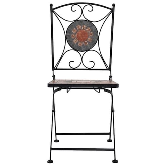 Καρέκλες Vidaxl Μπιστρό 2 Τεμ. 51x39x86cm - Πορτοκαλί/Γκρι image 3