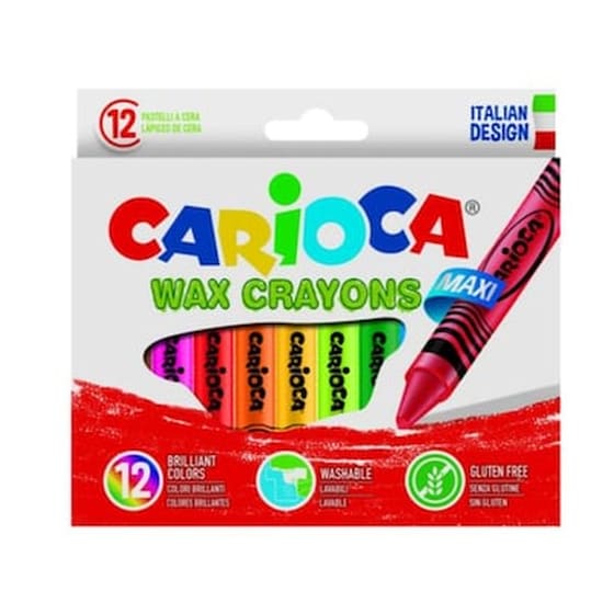 Carioca Κηρομπογιά Jumbo Σέτ 12 Τέμ. image 0