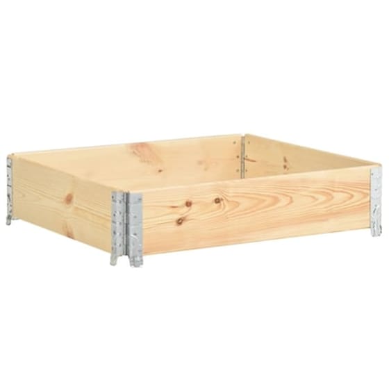 Vidaxl Παρτέρι Υπερυψωμένο 100x100 Εκ. Από Μασίφ Ξύλο Πεύκου image 0