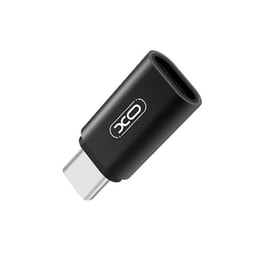 Αντάπτορας Xo Nb131 USB-C male σε micro USB female Black