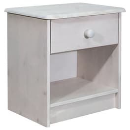 Κομοδίνο Vidaxl Από Μασίφ Ξύλο Πεύκου 41x30x42 cm - Λευκό