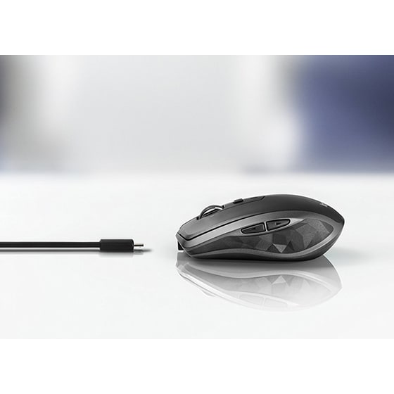 Logitech MX Anywhere 2S Ασύρματο Bluetooth Mini Ποντίκι Μαύρο image 3