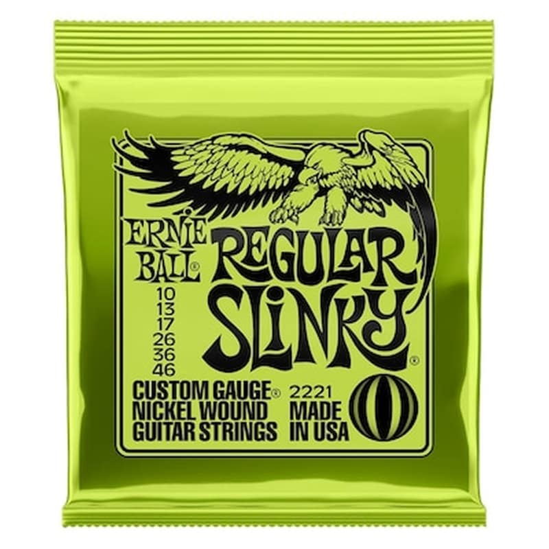 ERNIE BALL Σετ 6 Χορδές Ηλεκτρικής Κιθάρας Ernie Ball Regular Slinky 010-046