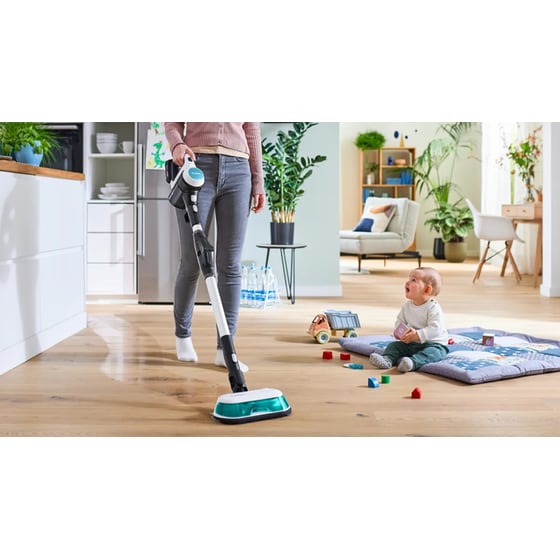 BOSCH Unlimited 7 ProHygienic Aqua BCS71HYG1 18 V 0.3 L Λευκή Σκούπα Stick image 2