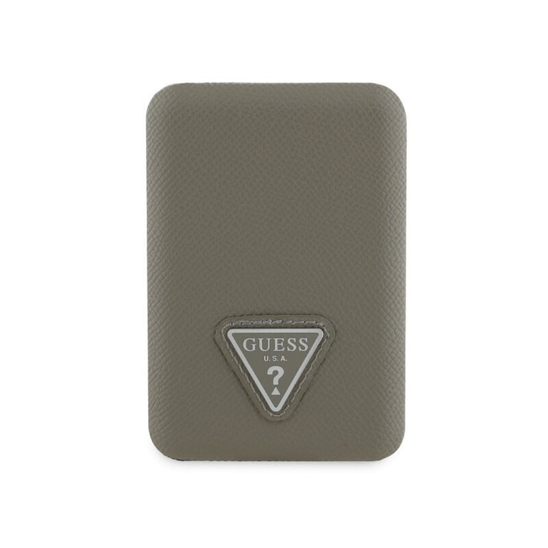 Powerbank Guess Grained Triangle Logo MagSafe 5000mAh - Καφέ