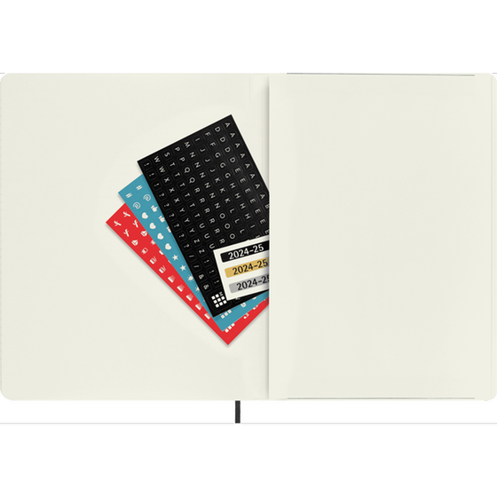 Ακαδημαϊκό Ημερολόγιο Εβδομαδιαίο Moleskine 2024-25 18Μ Xlarge Black Soft image 4