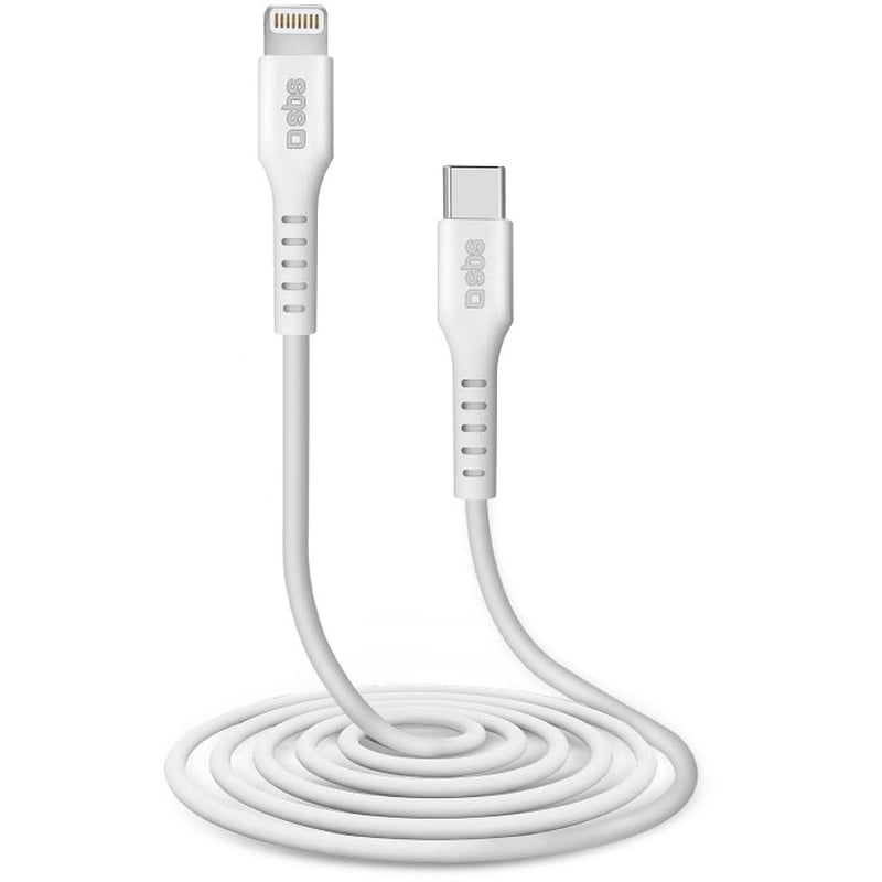 Καλώδιο δεδομένων Sbs Usb-C to Lightning 2m - White