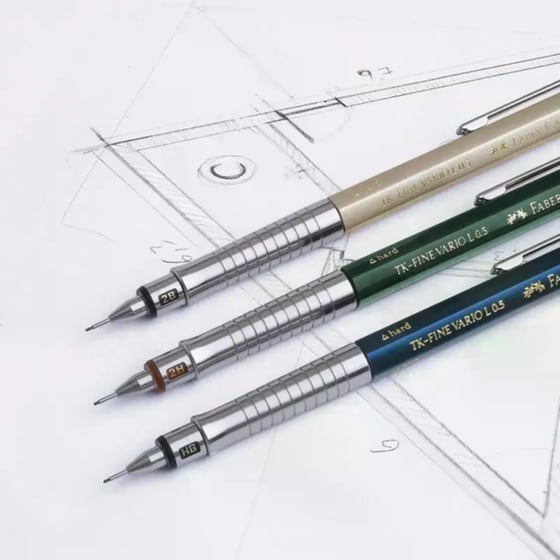 Μηχανικό Μολύβι Faber-Castell TK-Fine Vario Σαμπανιζέ 0.5 mm image 3