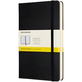 Σημειωματάριο Moleskine Καρέ Medium Μαύρο (1 Τεμάχιο)
