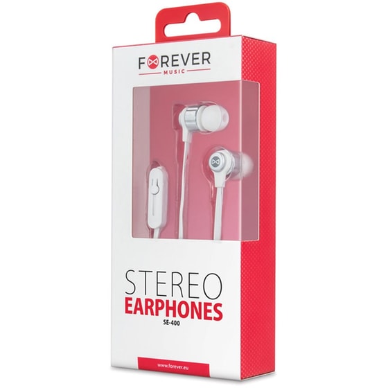 Handsfree Ακουστικά Forever SE-400 Jack 3.5mm - White image 1