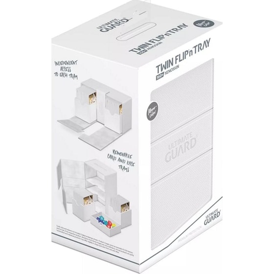 Ultimate Guard Twin Flip`n`tray 160+ Xenoskin Monocolor White image 3