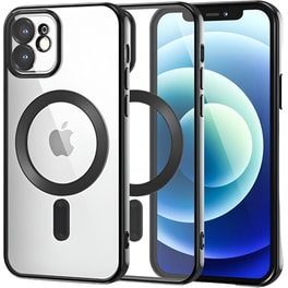 Θήκη Apple iPhone 12 - Tech-Protect MagShine MagSafe με πλαίσιο κάμερας - Black