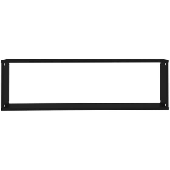 Ράφια Τοίχου VidaXL Κύβοι από Μοριοσανίδα 100x15x30 cm 2 Τμχ - Μαύρο image 3