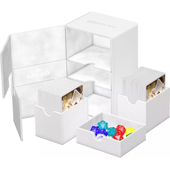 Ultimate Guard Twin Flip`n`tray 160+ Xenoskin Monocolor White image 2